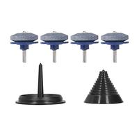 Kit D'affûtage de Lame de Tondeuse à Gazon avec Pierre à Aiguiser et Acier Durables pour Perceuse électrique et Perceuse à Main, Outils de Jardinage