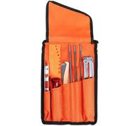 Kit d'affûtage de tronçonneuse - PZCC - B73269 - Limes rondes 4/4,8/5,5 mm - Poignée bois - Pochette orange