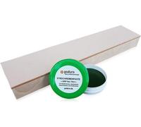 Kit d'affûtage en cuir avec bois et pâte abrasive à l'oxyde de chrome pour couteaux