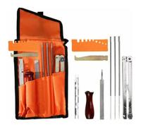 Kit d'affûtage universel pour tronçonneuse - Limes 5/32"" (4 mm), 3/16"" (4,8 mm), 7/32"" (5,5 mm)