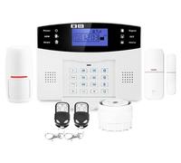 Kit d'alarme GSM Evolution pour la maison – 1 centrale, détecteur infrarouge, contact de porte, 2 télécommandes