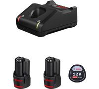 Kit d'alimentation BOSCH (2 x 12V 2.0 Ah + GAL12V-40)