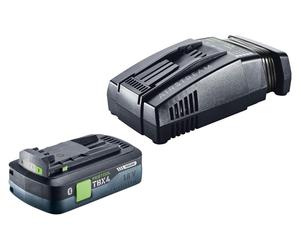 Kit d'alimentation Festool 18 V 1xTBX4/SCA16 avec 1 batterie BP 18 TBX 4 C-ASI 18 V 4,0 Ah (578745) + chargeur rapide SCA 16 (576953)