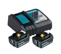 Kit d'alimentation - Makita - 199480-6 - 2x Batteries 18V 6Ah - Chargeur rapide DC18RC - Li-ion