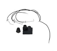 Kit d'allumage électronique à 4 prises CC 1,5 V avec bouton poussoir et couvercle chromé, remplacement pour plaque de cuisson rigide à 2 brûleurs de 71,1 cm