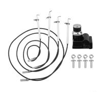 Kit d'allumage électronique à 4 prises pour barbecues à gaz de 91,4 cm, générateur d'étincelles résistant à la chaleur avec quatre électrodes en céramique, pièces de rechange faciles à installer