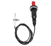 Kit D'allumage Piezo Spark, 1 Out 2 Bouton Poussoir D'allumage Piezo Avec Câble De Résistance De 200 Degrés, Allumeur De Bouton Poussoir De Gril De Barbecue Pour Cheminée à Gaz, Foyer, Four, Chauffage