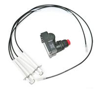 Kit d'allumage pour barbecue 4 prises CC 1,5 V - Appareil de rechange pour barbecue de 91,4 cm - Construction ABS résistante à la chaleur - Installation simple avec 4 électrodes