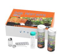 Kit D'analyse De Sol pour Potager | Testeur de Nutriments 4 en 1 | Analyseur de Nutriments pour Légumes Fleurs en Pot Jardins Vergers Vignes Serres