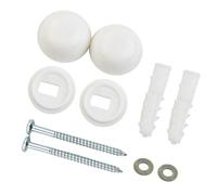 Kit d'ancrage pour cuvette de toilette - Vis de montage au sol pour stabilité des toilettes et intégration du lavabo - Matériel de fixation sécurisé pour bidet de toilette pour installation sur