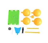 Kit d'anémomètre et girouette à monter soi-même, modèle de station météo colorée pour étudiants, comprend une boussole pour l'orientation