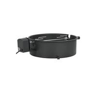 vidaXL BBQ Rotisserie Ring Set 47 cm noir