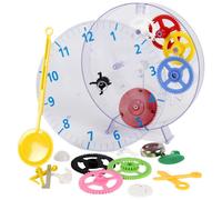 Kit d'apprentissage horloge murale Techno Line Model kids clock mécanique 20 cm x 35 mm transparent
