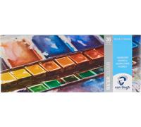 Kit d'aquarelle Van Gogh en boîte métallique | 36 demi-godets + 1 pinceau
