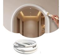 Kit D'arc de Porte Arrondi Moulure Murale Flexible, Cadre de Porte Cintrée à Peindre Soi-même, Bandeau de Lambris en Arc de France pour Plafond, Prise de Finition Simple(4 cm (1 5/8"),2m(6.5ft))