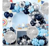 Kit d'arche à boules disco de 55,9 cm pour décoration de fête d'anniversaire de mariage