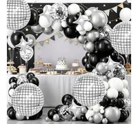 Kit d'arche à boules disco de 55,9 cm pour décoration de fête d'anniversaire de mariage