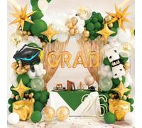Kit d'arche de ballons de remise de diplôme 2026, 194 pièces de décorations de remise de diplôme de classe 2026, kit de guirlande de ballons tout-en-un pour toile de fond de fête de remise de diplôme