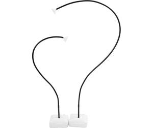 Kit d'arche de ballons DIY - Support - Réutilisable - Base à sac d'eau - Clips et pompe - Composite aluminium-plastique et PVC - 1,5 m et 2,5 m - Noir