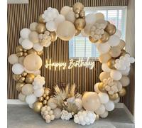 Kit d'arche de ballons dorés, comprenant 185 pièces, idéal pour la décoration de mariages et d'événements