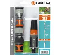 Kit d'Arrosage GARDENA Nécessaire de base 20/27, Adapté tuyau Ø19mm, Compatibilité Original GARDENA System, Kit complet