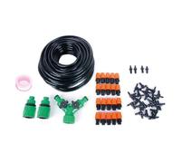 Kit d'arrosage goutte à goutte 25 m TERRE JARDIN - 20 valves réglables, connecteur robinet et raccords rapides, tuyau PVC