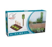 Kit d'arrosage goutte à goutte Gravitaire - 10 litres - 5m tuyau Ø6mm - 6 goutteurs réglables - Réservoir étanche