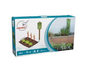 Kit d'arrosage goutte à goutte Gravitaire - 10 litres - 5m tuyau Ø6mm - 6 goutteurs réglables - Réservoir étanche