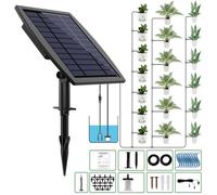Kit d'arrosage goutte à goutte solaire, avec 12 programmes de temporisation, pour 20 à 30 pots