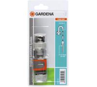 Kit d'arrosage pour robinet intérieur GARDENA - Diamètre 15 mm - 1 raccord - 1 adaptateur - 1 nez de robinet