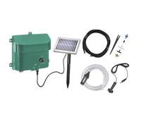 Kit d'arrosage solaire avec batterie, panneau, pompe, tuyau, buses, etc.