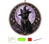 Kit d'art De Perles 30 Cm Attrape-Mignon Chat Céleste pour Halloween