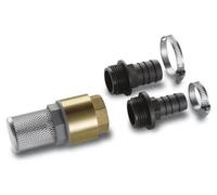 Kit d'aspiration complet Kärcher, filtre en acier inoxydable avec clapet anti-retour, adaptateurs 1/3/4 pouces, pour tuyau d'aspiration
