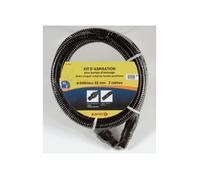 Kit d'aspiration plastique - SPIDO - 7 m Ø 22 mm - Clapet & crépine - Raccords 26/34 - Pour pompes de surface