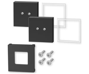 Kit d'assemblage CARVO, set de 2, noir, acier inoxydable, Zack