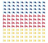 Kit d'assortiment de bornes de fil à épissure rapide, 120 paires, connecteurs de fil de robinet en T autodénudants, bornes de déconnexion électrique (Rot Gelb Blau)
