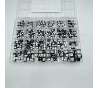 Kit d'assortiment de condensateurs électrolytiques en aluminium SMD, 400/1500 pièces/lot, 1UF ~ 1000UF, 6.3V-50V, 24/36 valeurs, avec boîte