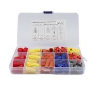 Kit d'assortiment de connecteurs de fils, 102 pièces, bornes à bêche, écrou électrique, bouchon à ressort