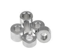 Kit d'assortiment de joints de bague en aluminium M3-M10 - rondelle plate d'espacement d'espacement ronde creuse non filetée(M4x4mmx20PCS)