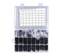 Kit d'assortiment de joints toriques en caoutchouc nitrile, 1200 pièces, 24 tailles, anneaux en forme de O noirs résistants aux hautes températures pour la plomberie, l'entretien