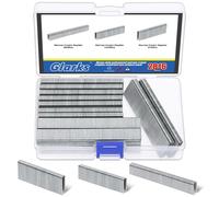 Kit d'assortiment de petites agrafes à couronne galvanisées, calibre 18, de différentes longueurs : 1/2", 3/4" et 1", pour agrafeuse électrique. Contient 2816 pièces