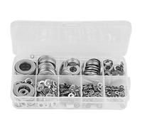 Kit d'assortiment de rondelles en acier inoxydable 580 pièces M2 M2.5 M3 M4 M5 M6 M8 M10 M12 jeu de joints plats d'écrou à vis pour appareil ménager automobile utilisation marine