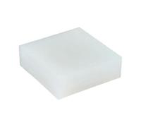 Kit d'assortiment de rondelles en caoutchouc, 1 pièce de joint en caoutchouc de silicone blanc hautement élastique, tampon souple, carré, résistant à l'usure, antichoc, 50/100/150/200/250/300 mm, épai