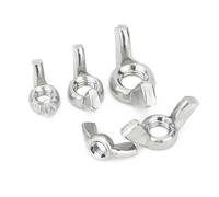Kit d'assortiment d'écrous papillon, Écrous à oreilles en acier inoxydable 304 zingué M3 M4 M5 M6 M8 M10 M12, paquet de 2 10 pièces(Zinc Plated Steel,M10x5pc)