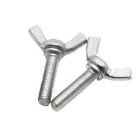 Kit d'assortiment d'écrous papillon, Jeu d'écrous à oreilles et de vis en acier inoxydable au carbone(10mm,M6 20PC)