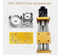 Kit d'axe Z CNC 3018 pour la modification de machine de gravure CNC avec table coulissante, support de broche et pince de serrage 45/52/65mm Z axis No clamp