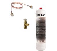 Kit d'azote avec robinet, tube capillaire et bouteille de 110 bar pour hautes pressions, test de l'étanchéité des systèmes de climatisation et réfrigération