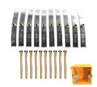 Kit de 10 outils de réparation pour boîtes électriques | Boîte de réparation de fils avec dents pour usage domestique, rénovation, entretien électrique, construction