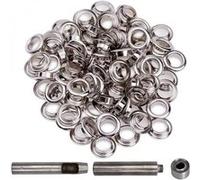 Kit de 100 oeillets en métal avec set d'outils - Diam 12mm - Linxor Gris G