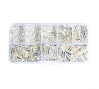 Kit de 1100 embouts en cuivre non isolés pour câbles électriques - Tailles assorties 0,5-6 mm² câblage automobile (EN1100/75G)